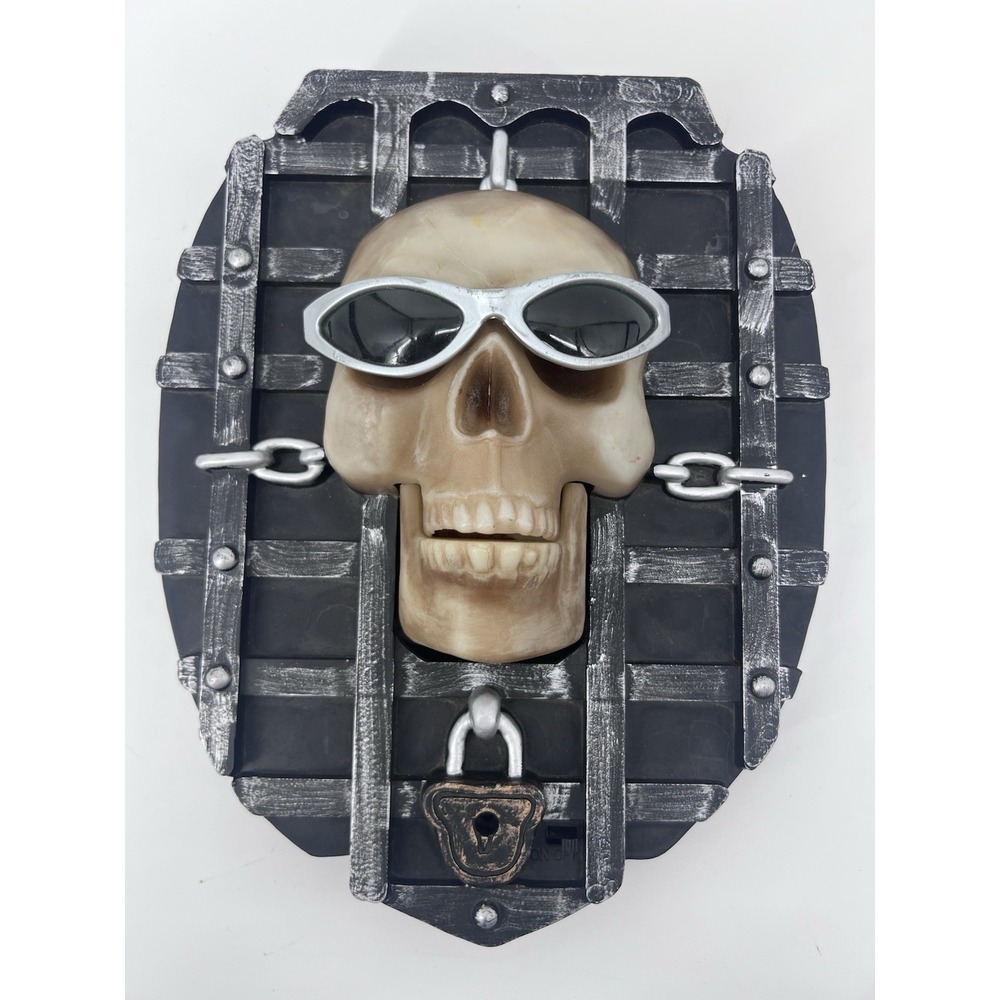 VTG Gemmy Singing Skull‎ Hanging Halloween Wall Prop "Soul Man" Motion Activated